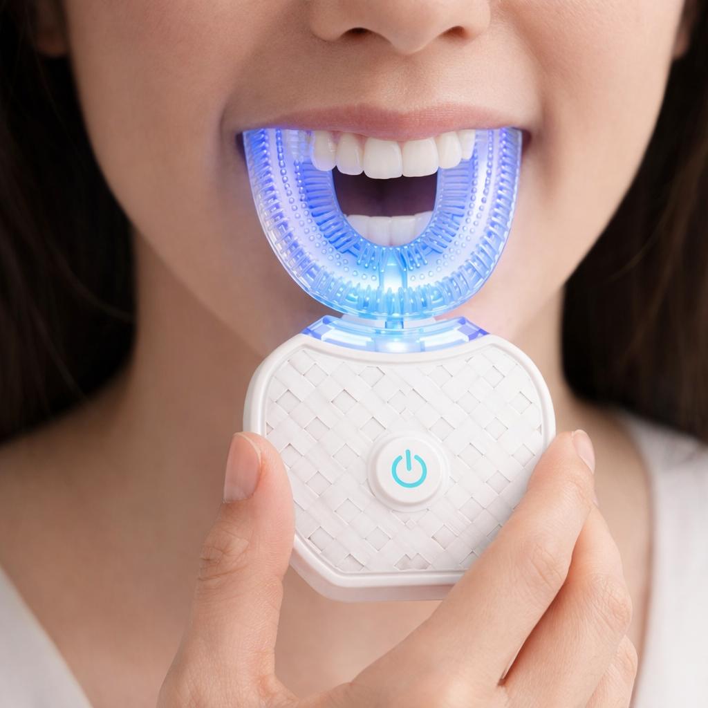 U-Shaped Automatic Electric Toothbrush – 360° Deep Cleaning & Whiten